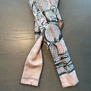 Louis Vuitton silk twill bandeau